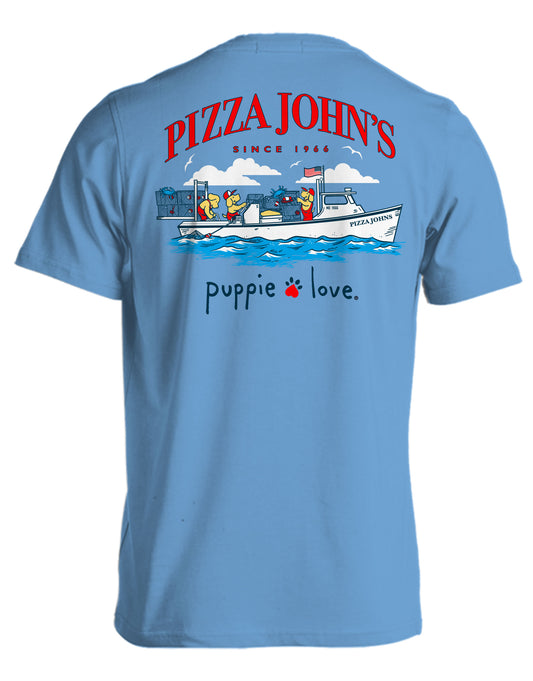 Now Shipping!! Pizza Johns Crabbing Tee's Now Available!!