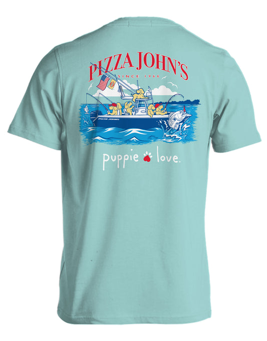 Now Shipping!! Pizza Johns Short Sleeve Fishing Tees